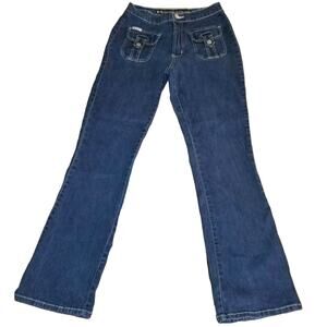 Ladies Vintage Style Flare Jeans Size 8